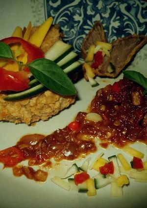 Foto resep Beef Steak with saus cocol mangga muda #Kitaberbagi