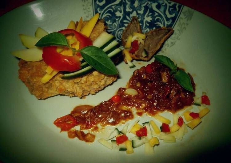 Beef Steak with saus cocol mangga muda #Kitaberbagi