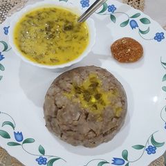 A picture of Palak ki kadhi.