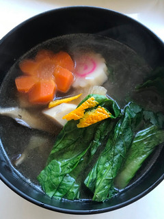 A picture of Zoni Tokyo Style (Mochi in Japanese Soup).