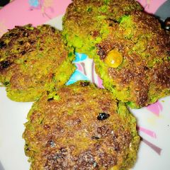 A picture of Matar cutlet.