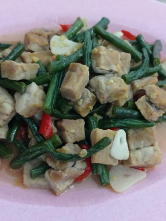 Langkah Gampang Menyiapkan Resep Tumis kacang panjang campur tempe yang Uenak Anti Ribet, Bisa Manjain Lidah