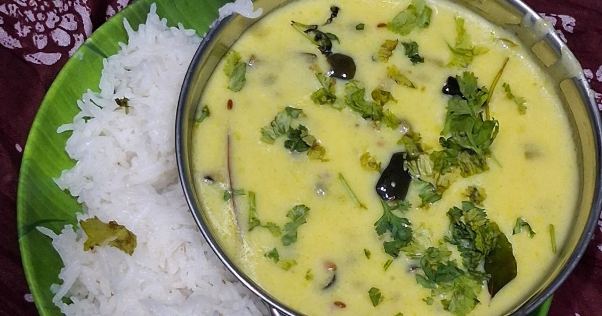 Pigeon Peas Kadhi Recipe by pinal Patel - Cookpad