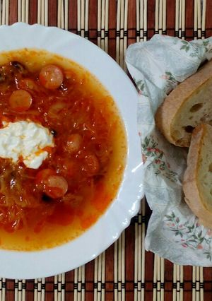 Falusi káposztaleves recept fotója