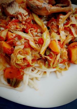 A picture of Veggies sauce.