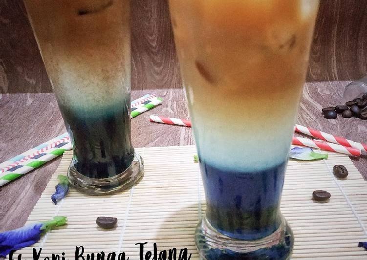 Es Kopi Bunga Telang