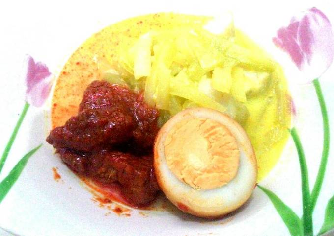 Ternyata ini lho! Resep enak buat Sayur labu siam dengan daging&amp;telur bumbu merah dijamin sempurna