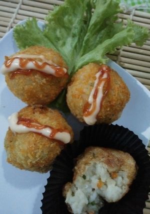 Foto resep Bola Bola Nasi Simple