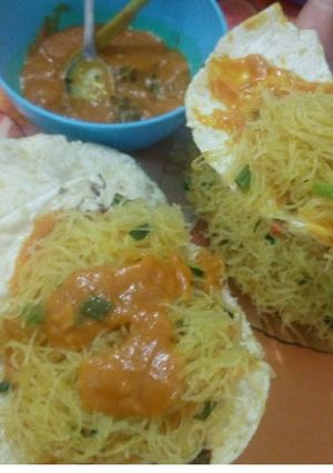 Foto resep Kerupuk kuah sate + bihun kuning