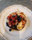 Pancakes con frutas a mi estilo 😋