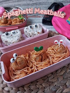 Foto resep Spaghetti Meatballs / Spaghetti Meatballs Bekal Anak Sekolah