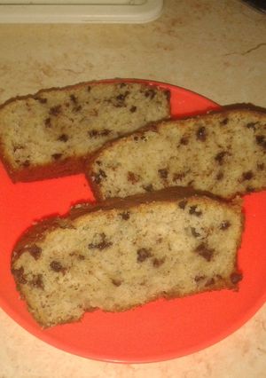 Csokis banánkenyér recept fotója