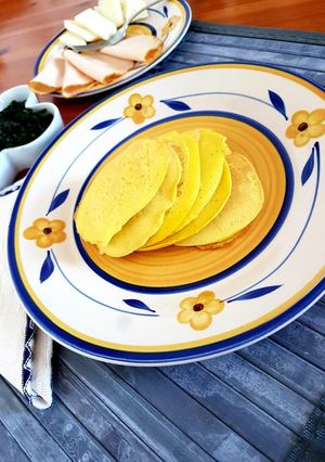 Foto di Pancakes salati alla curcuma