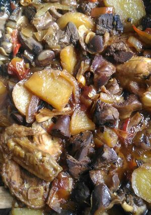 Foto resep Semur hati ayam dan kentang ala bunda raffa (no msg)