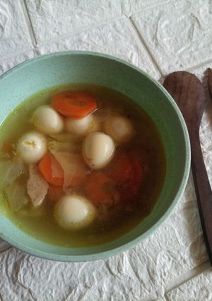Foto resep Sup ayam telur puyuh