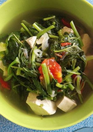 Foto resep Bayam tahu