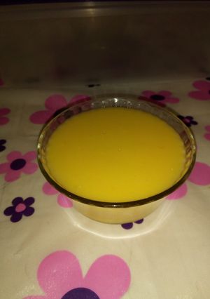 Una foto de Postre de mandarina y naranja