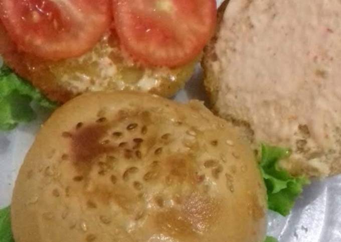 Resep Burger with chiken patty and sayur ngumpet😆, Bikin Ngiler