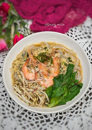Foto resep 381. Kwetiau Udang Kuah Saffron
