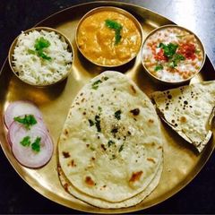 Punjabi Dinner thali A picture of Punjabi Dinner thali.