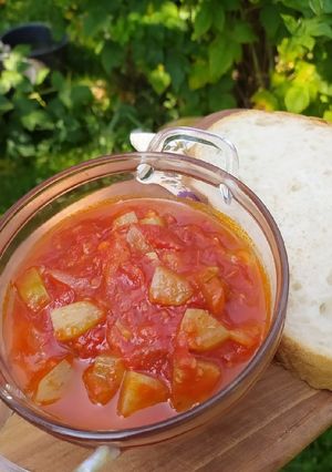 Cukkinis lecsó recept fotója