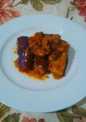 Foto resep Tumis terong ikan teri asin pedas