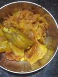Karela and potato mix