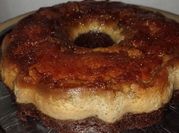 Una foto de chocoflan sin horno