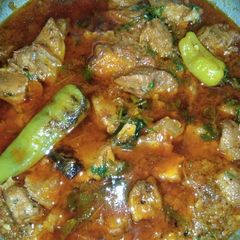 Beef karahi A picture of Beef karahi.