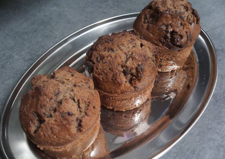 Recette Délicieuse Muffins au chocolat