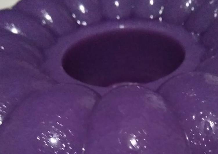 Resep Pudding ubi ungu Anti Gagal