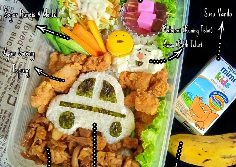 Langkah Mudah untuk Menyiapkan 🌸Bento Car Character / Bekal Makan Karakter Mobil, Enak