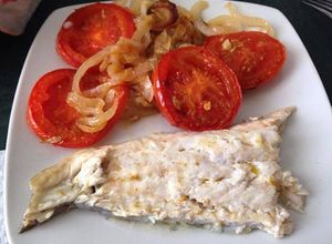 Una foto de Pescado a la sal