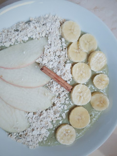 Foto resep Green Banana Apple Smoothie Bowl