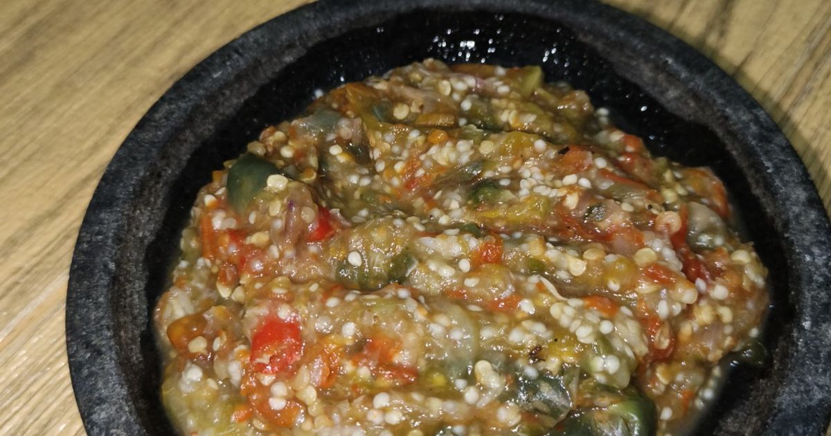 🟨Sambel Terong Rebus ▶️ Boiled Eggplant Sambal🟥