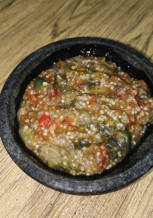 Foto resep 🟨Sambel Terong Rebus ▶️ Boiled Eggplant Sambal🟥