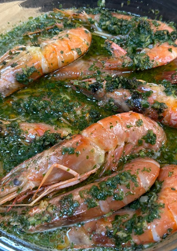 Una foto de Langostinos a la cerveza en Airfryer Cosori