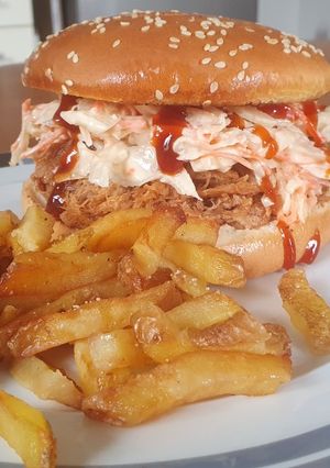 Une photo de Pulled-pork burger