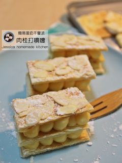 簡易蛋奶千層派 的食譜成品照片