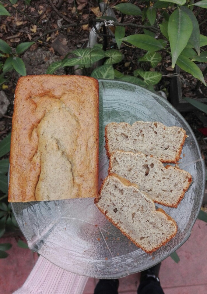 Una foto de Budín de banana sin manteca económico!