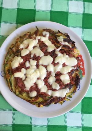 Foto di Pizza con impasto di zucchine