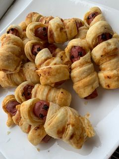 Halloweeni virsli múmiák recept fotója