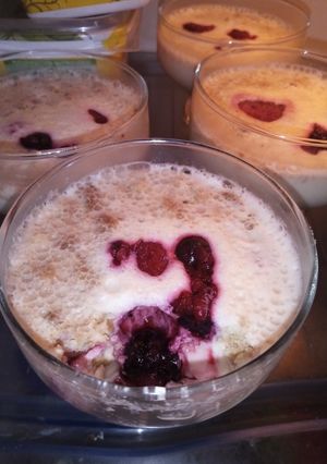 Una foto de Postre con leche evaporada