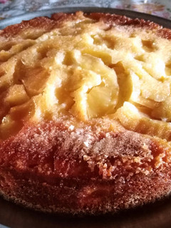 Una foto de Tarta Invertida de Manzanas (sin gluten)