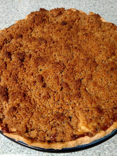 A picture of Curtis' Renowned Dutch Apple Pie.