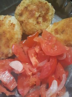 Una foto de Bombas de papa rellenas de queso y de queso y paleta!!