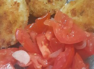 Una foto de Bombas de papa rellenas de queso y de queso y paleta!!