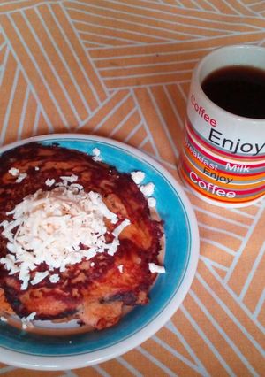 Una foto de Pancake de Plátano Verde