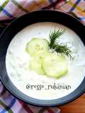 Salsa tzaziki con yogurt fatto con l'abbattitore