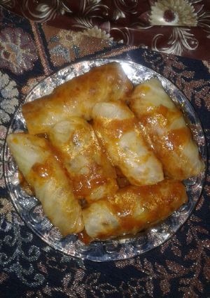 عکسی از دستور دلمه کلم